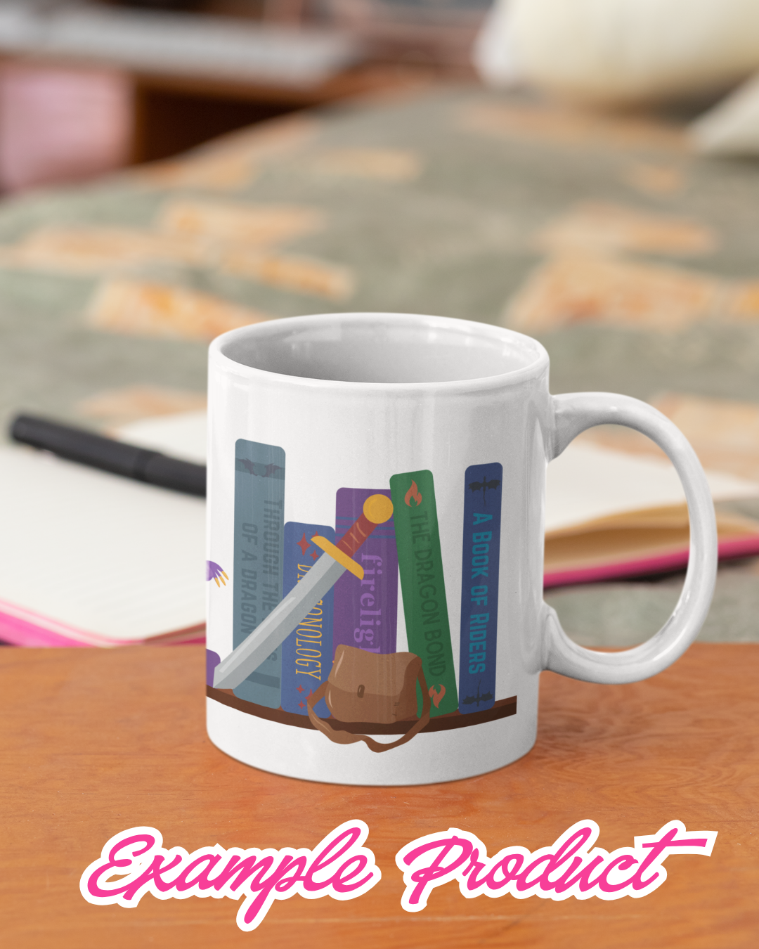 Dragon Rider Bookshelf Clipart