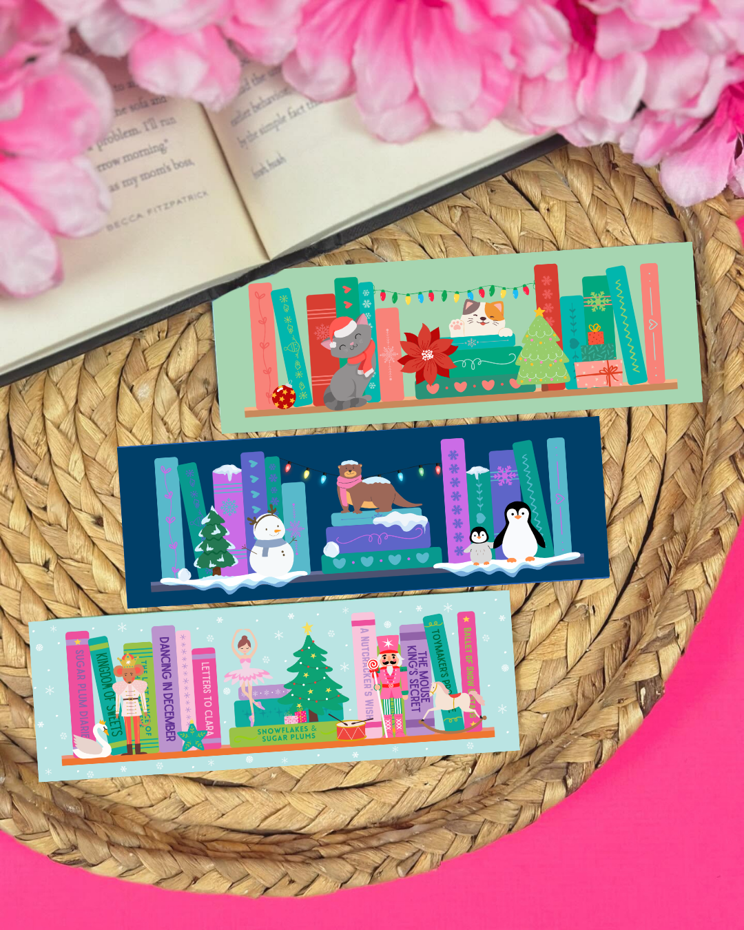 Christmas Cats Bookmark