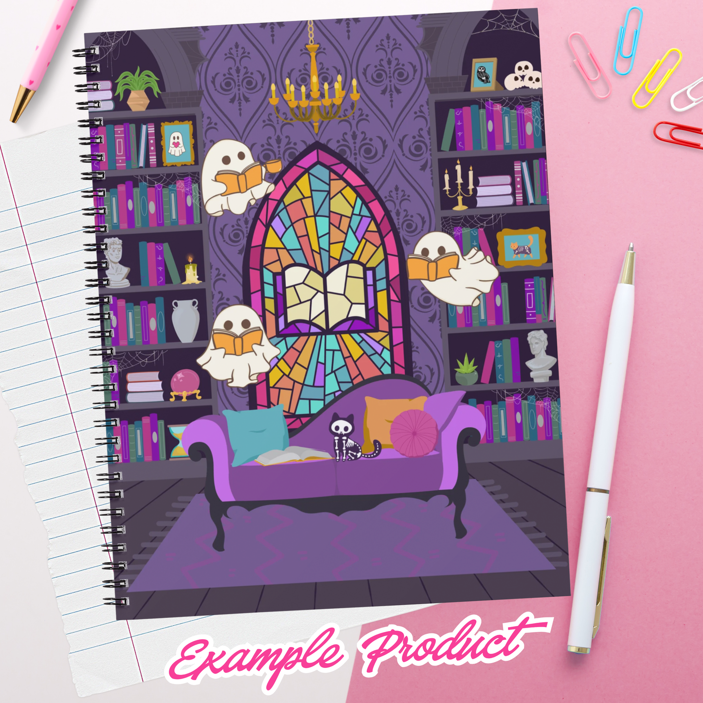 Haunted Library Clipart