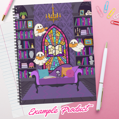Haunted Library Clipart
