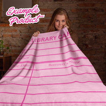 Pink Library Card Clipart
