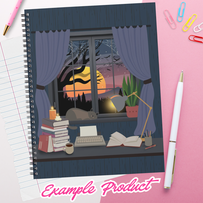 Dark Reading Nook Clipart