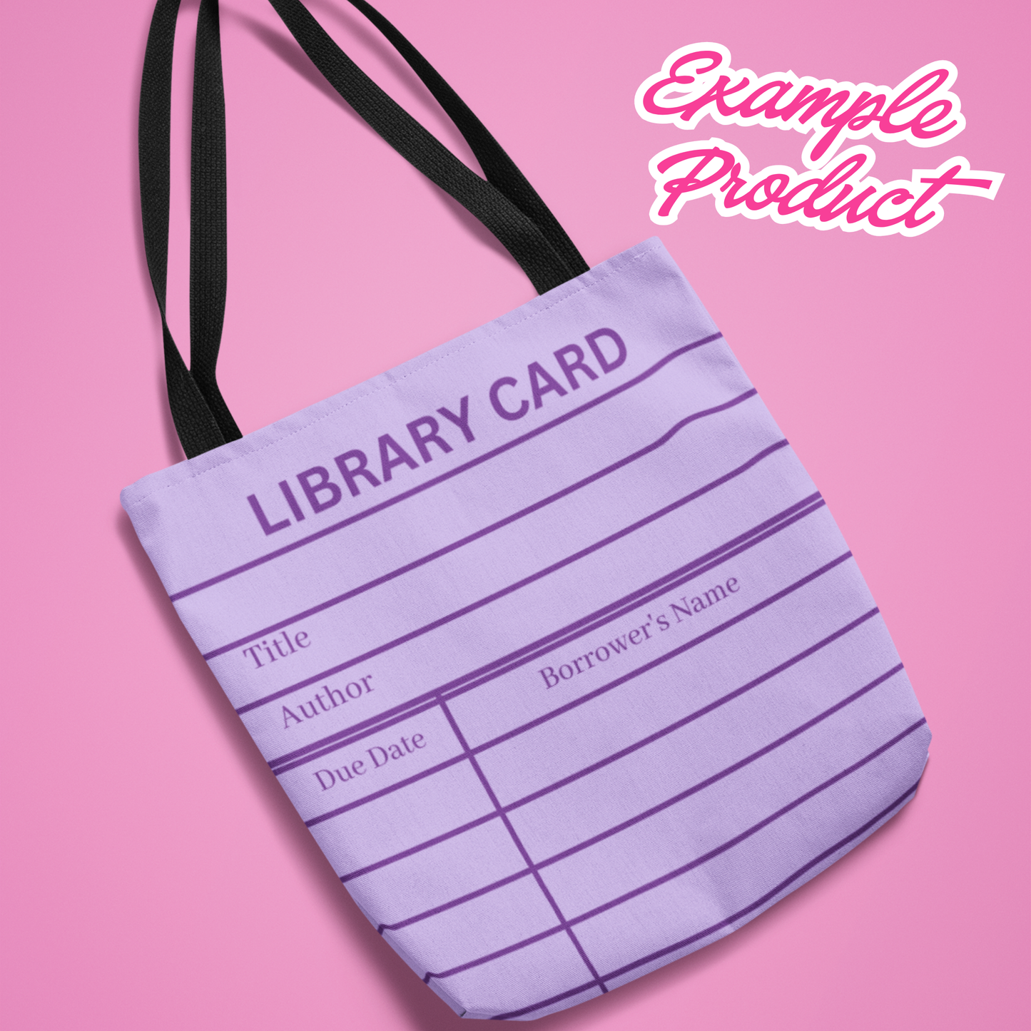 Purple Library Card Clipart