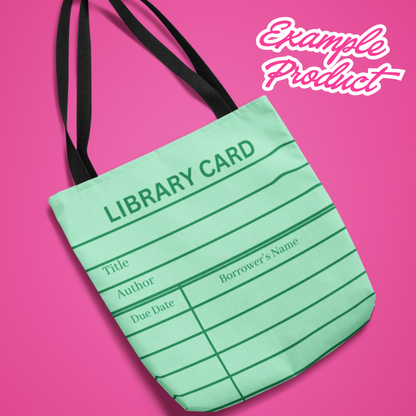 Green Library Card Clipart