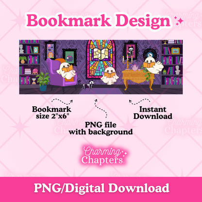 Haunted Library Bookmark