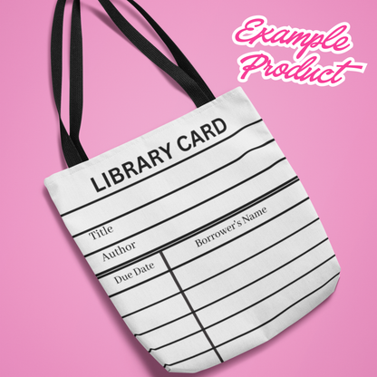 White Library Card Clipart