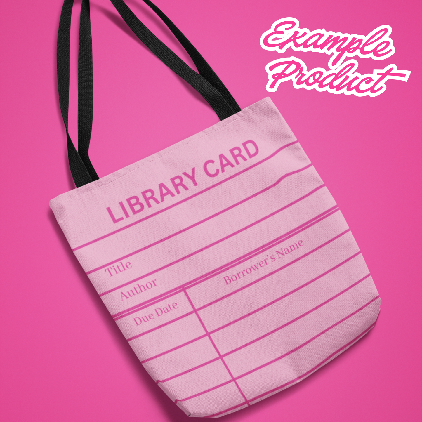 Pink Library Card Clipart