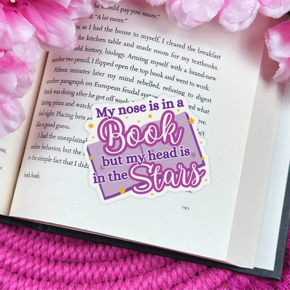 Nose in a Book Vinyl Sticker