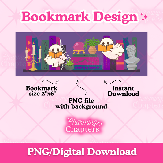 Haunted Bookshelf Bookmark