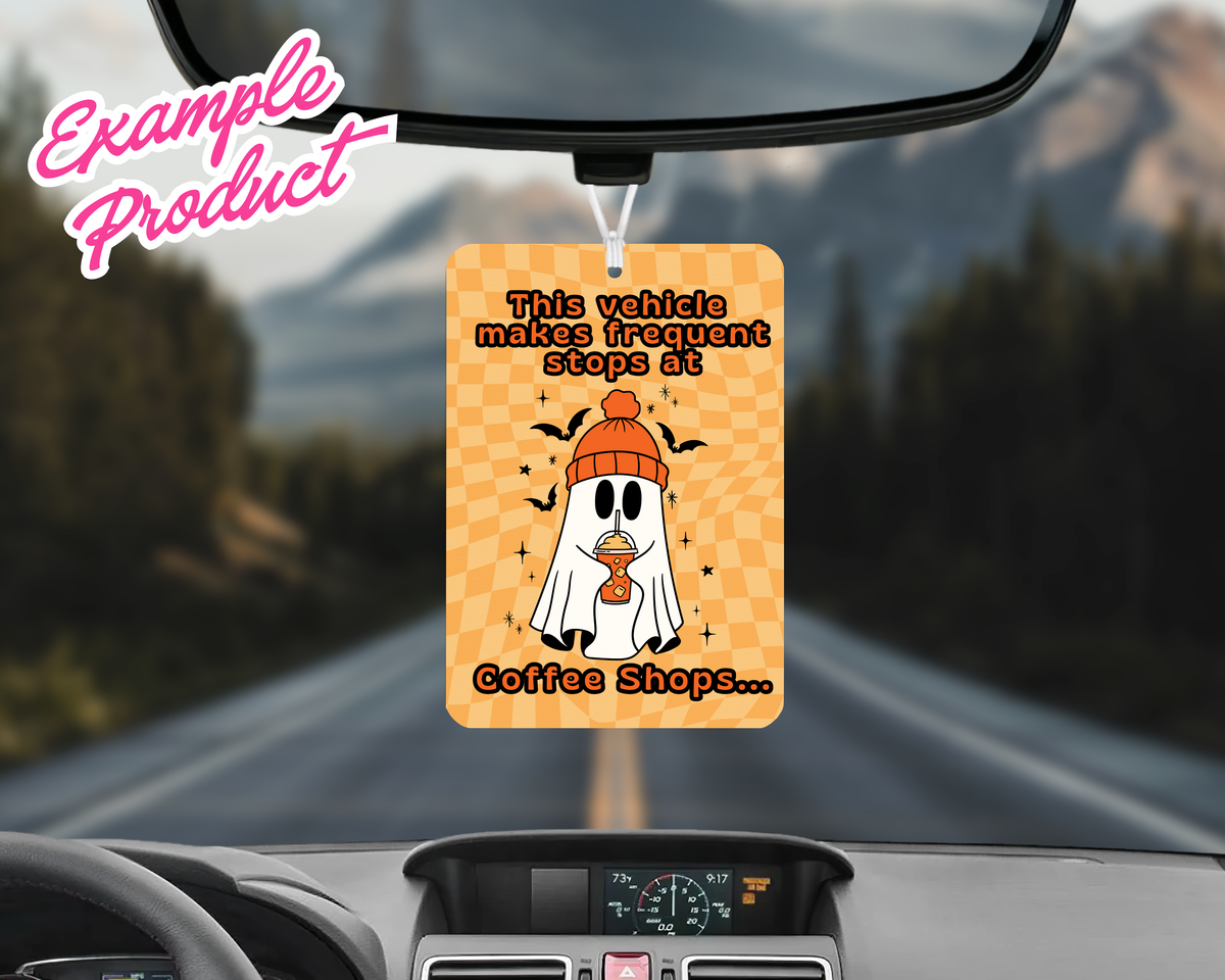 Coffee Shops Car Freshener Design