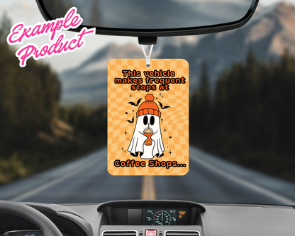 Coffee Shops Car Freshener Design