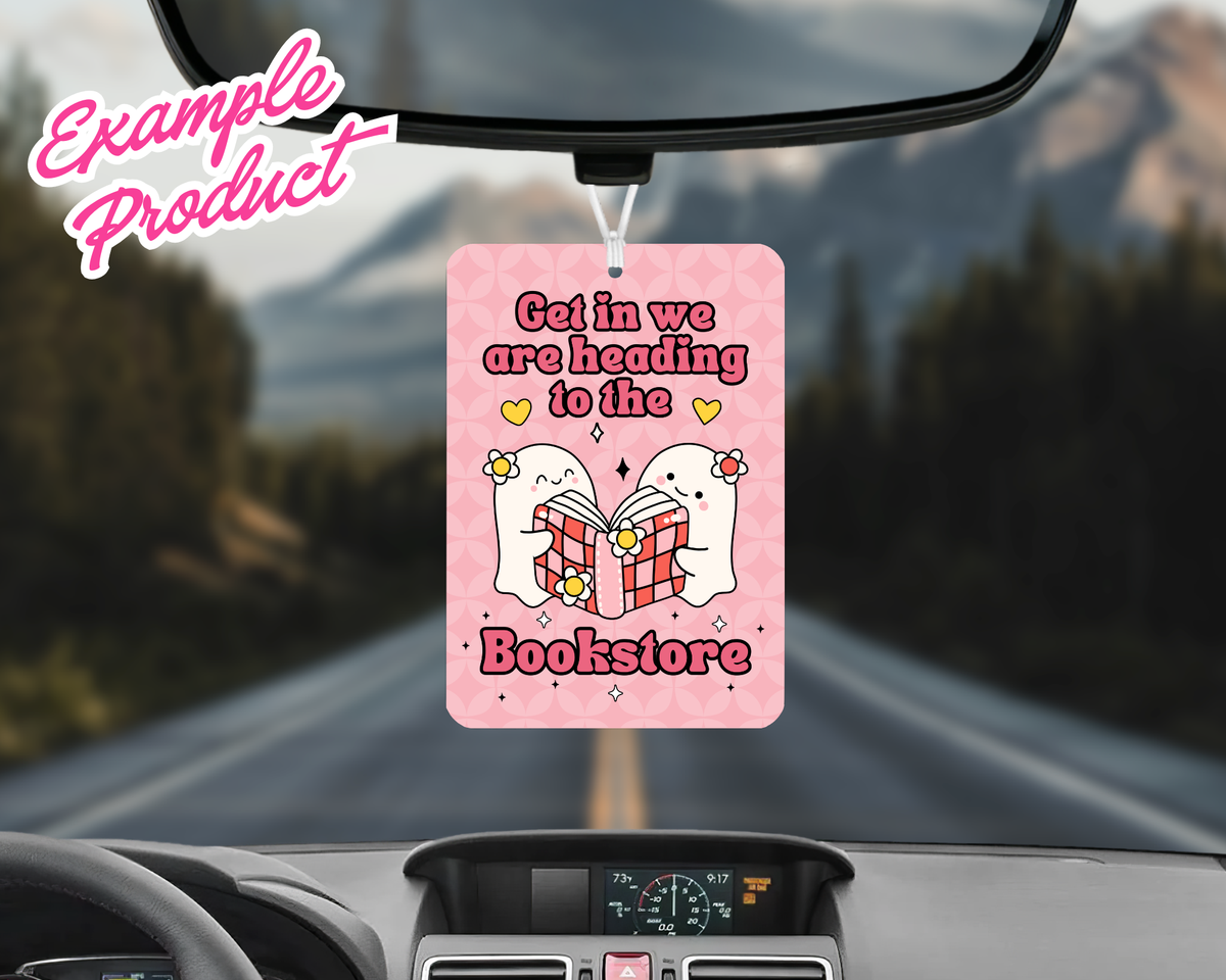 Bookstore Car Freshener Design