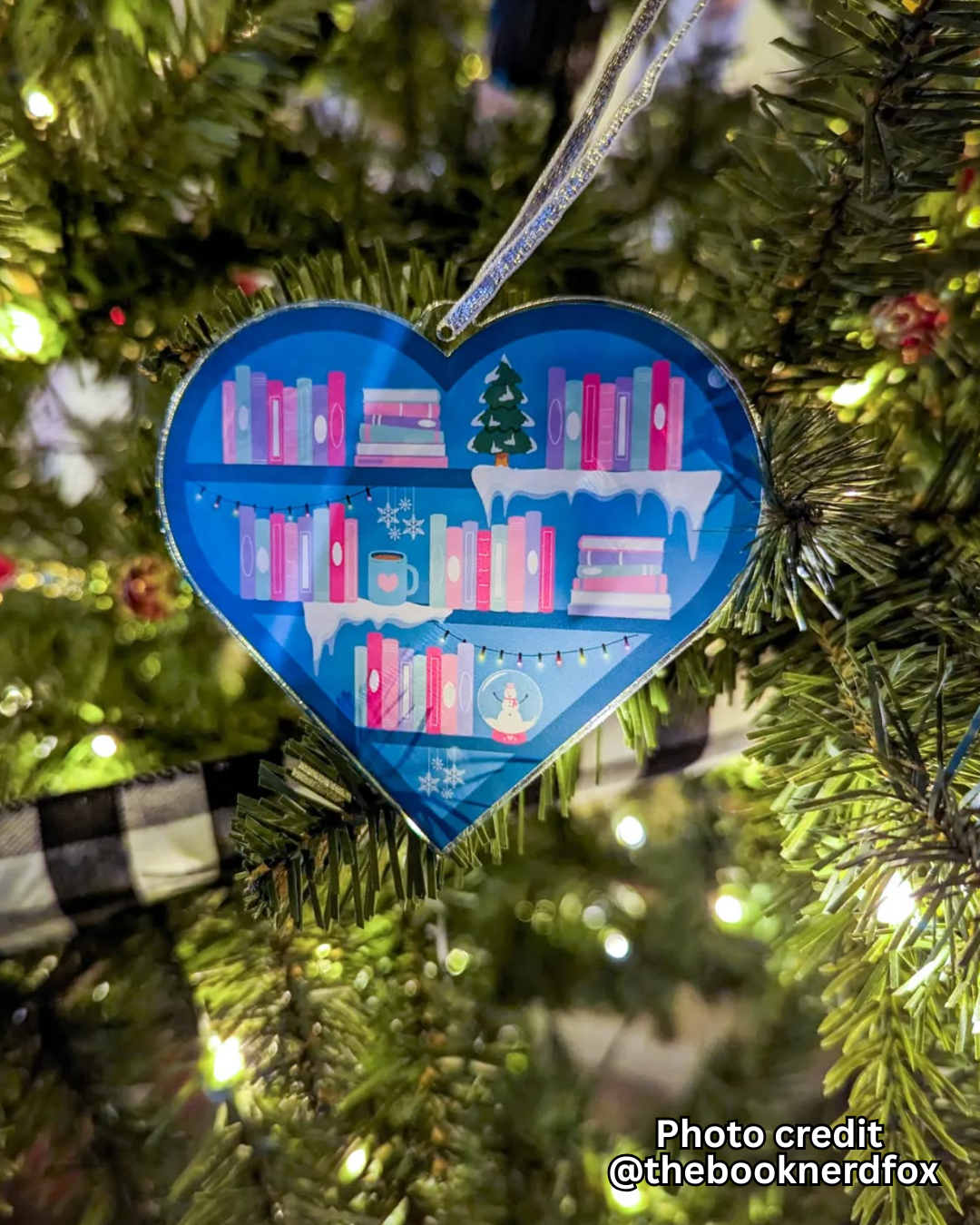Winter Bookshelf Ornament
