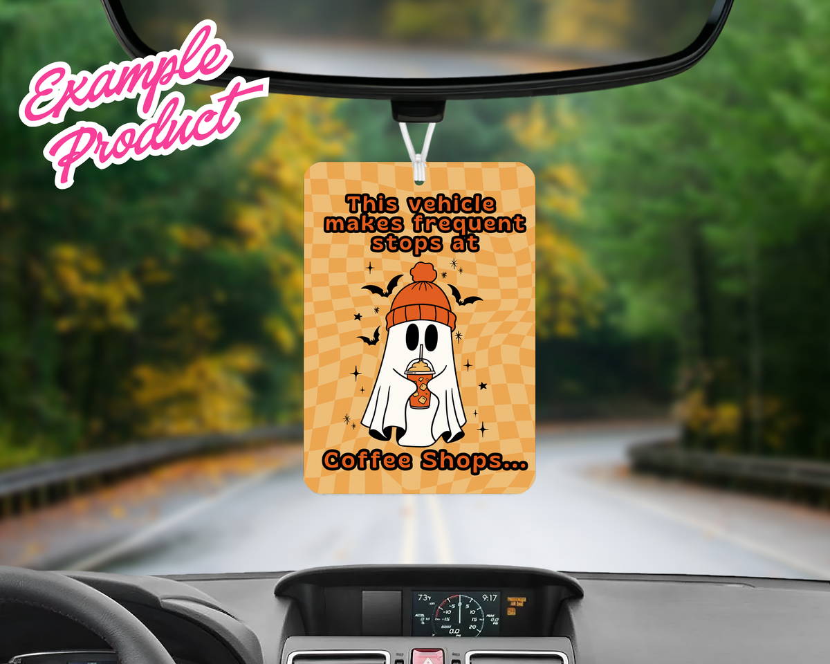 Coffee Shops Car Freshener Design