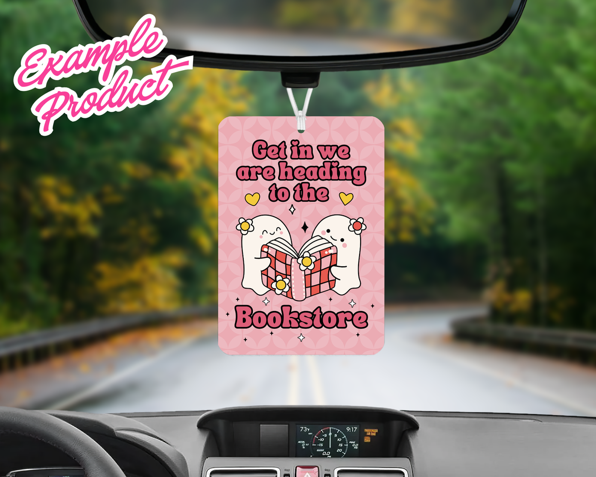 Bookstore Car Freshener Design