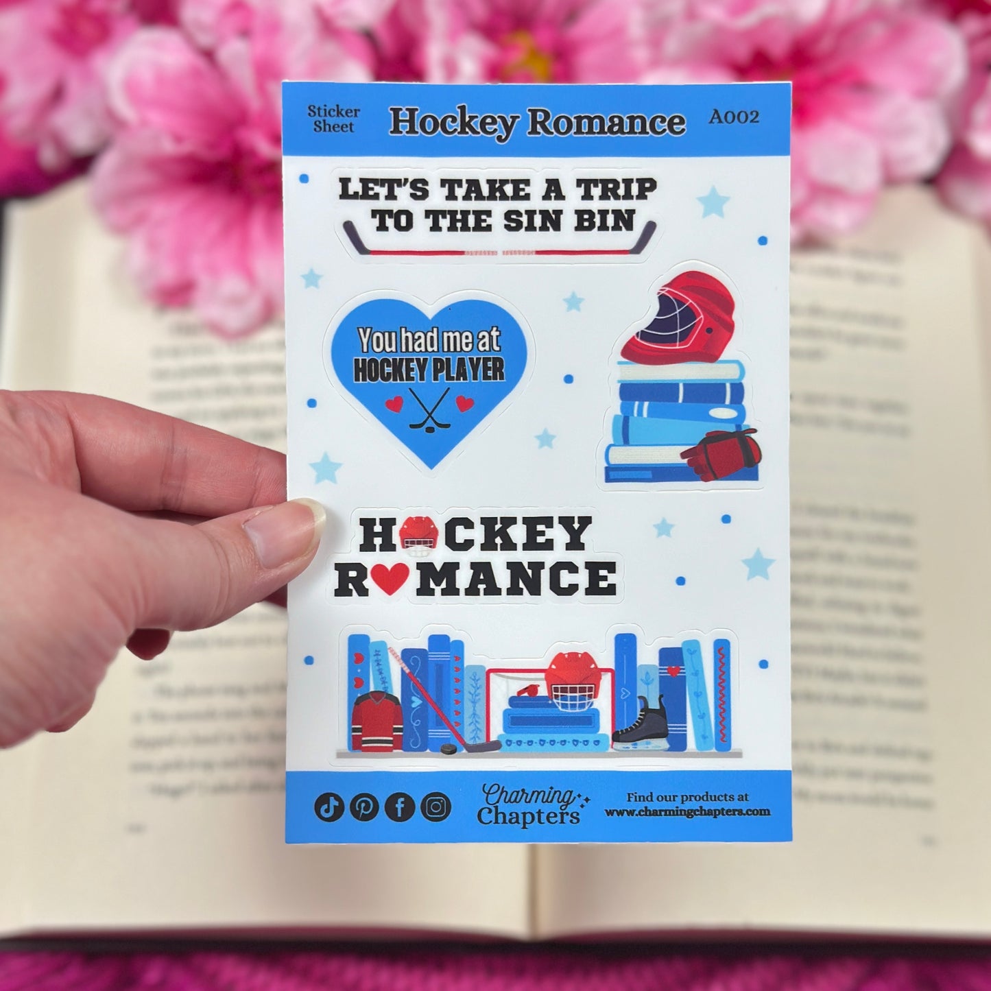 Hockey Romance Vinyl Sticker Sheet