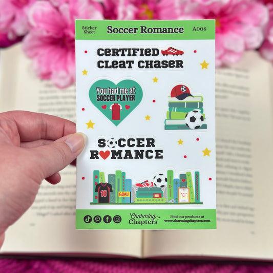 Soccer Romance Vinyl Sticker Sheet