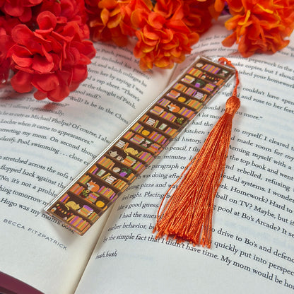 Autumn Bookshelf Acrylic Bookmark