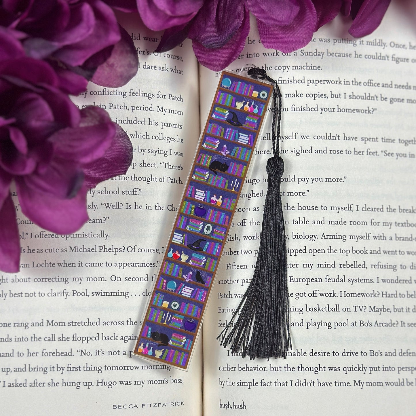 Dark Academia Shelves Acrylic Bookmark