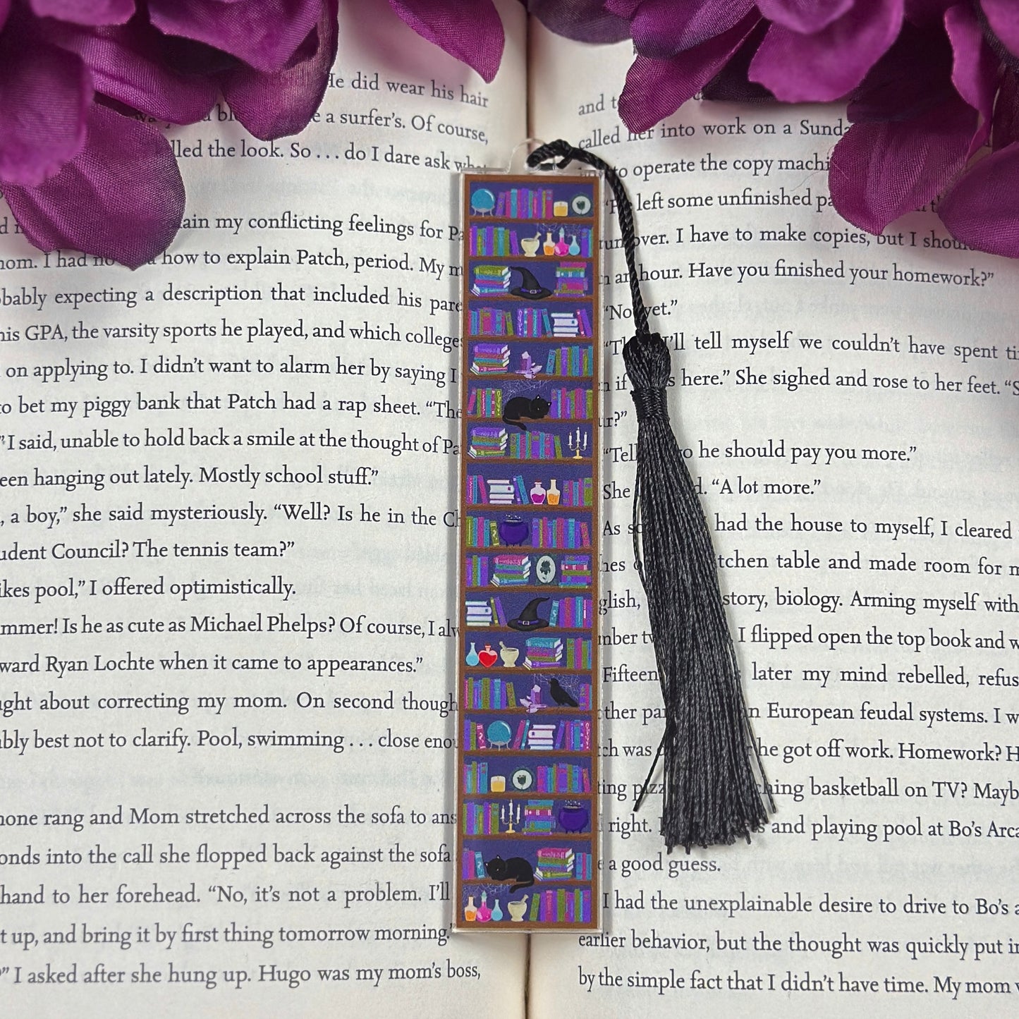 Dark Academia Shelves Acrylic Bookmark