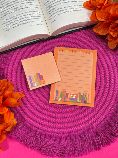 Autumn Bookshelf Stationery Set