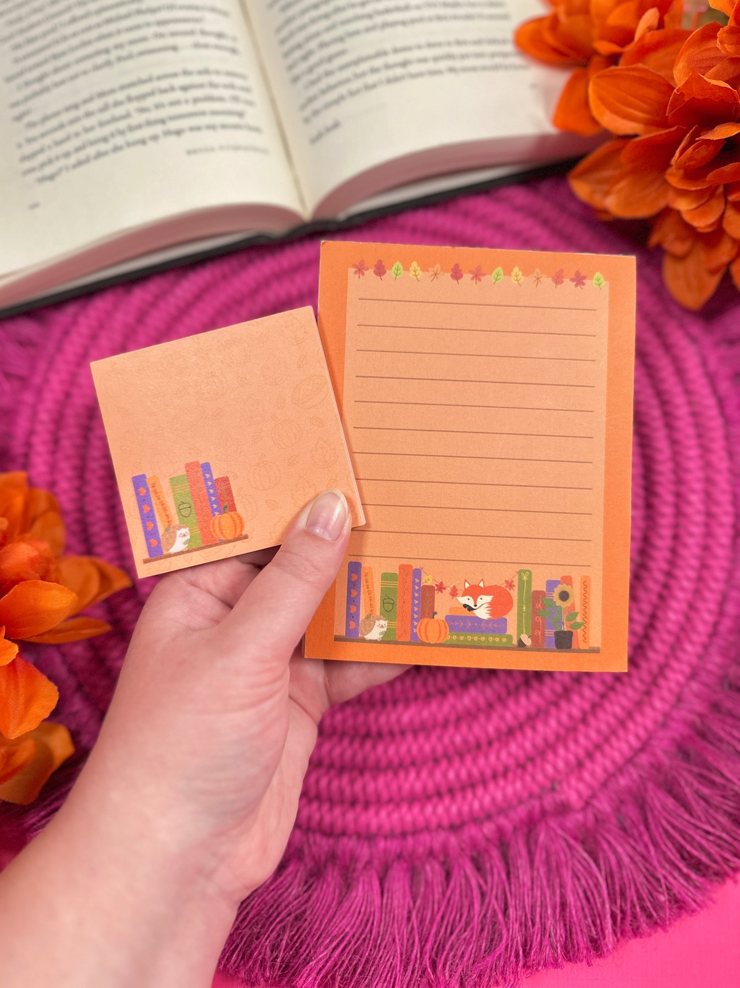 Autumn Bookshelf Stationery Set
