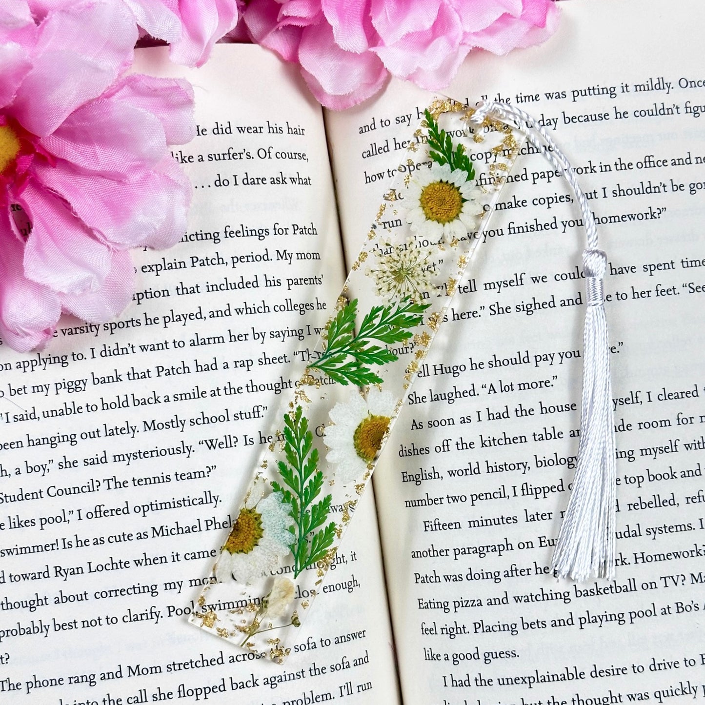 Dried Flower Resin Bookmarks