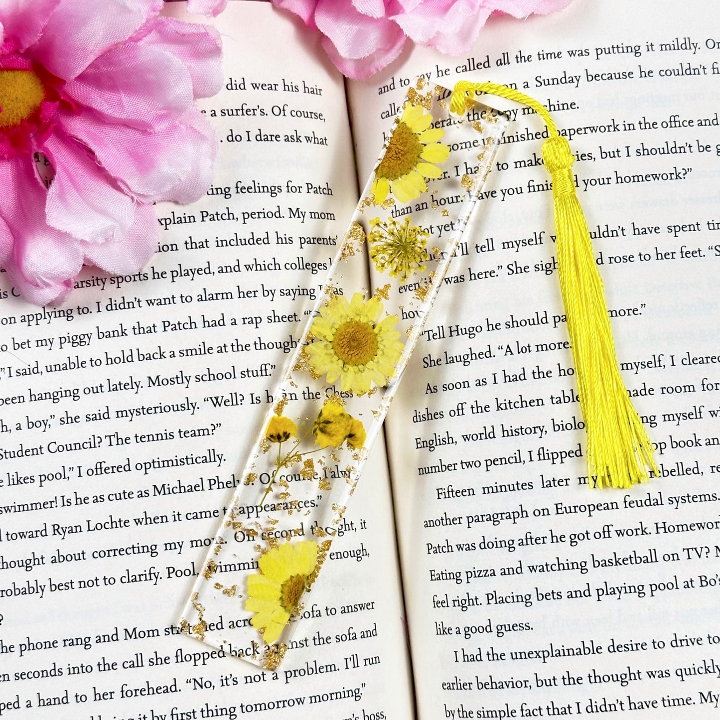Dried Flower Resin Bookmarks
