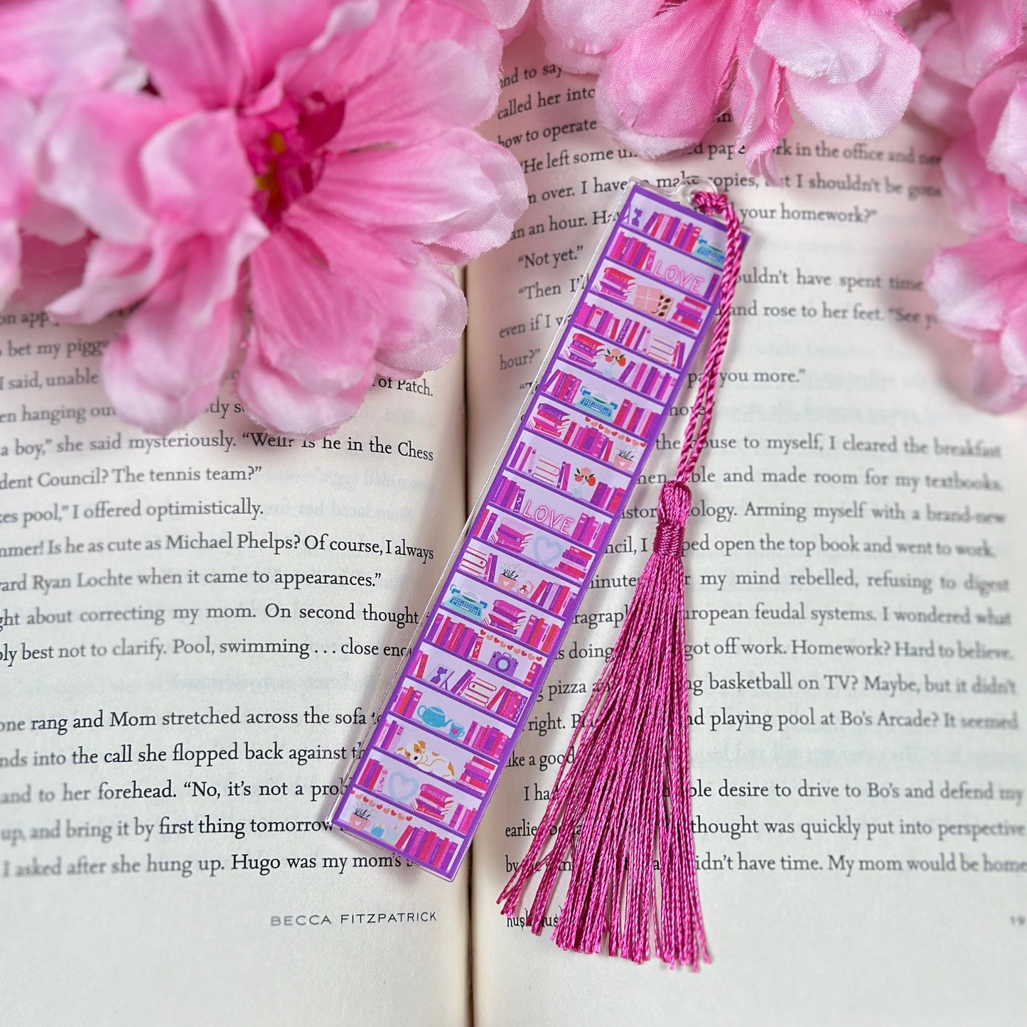 Romance Reader Acrylic Bookmark