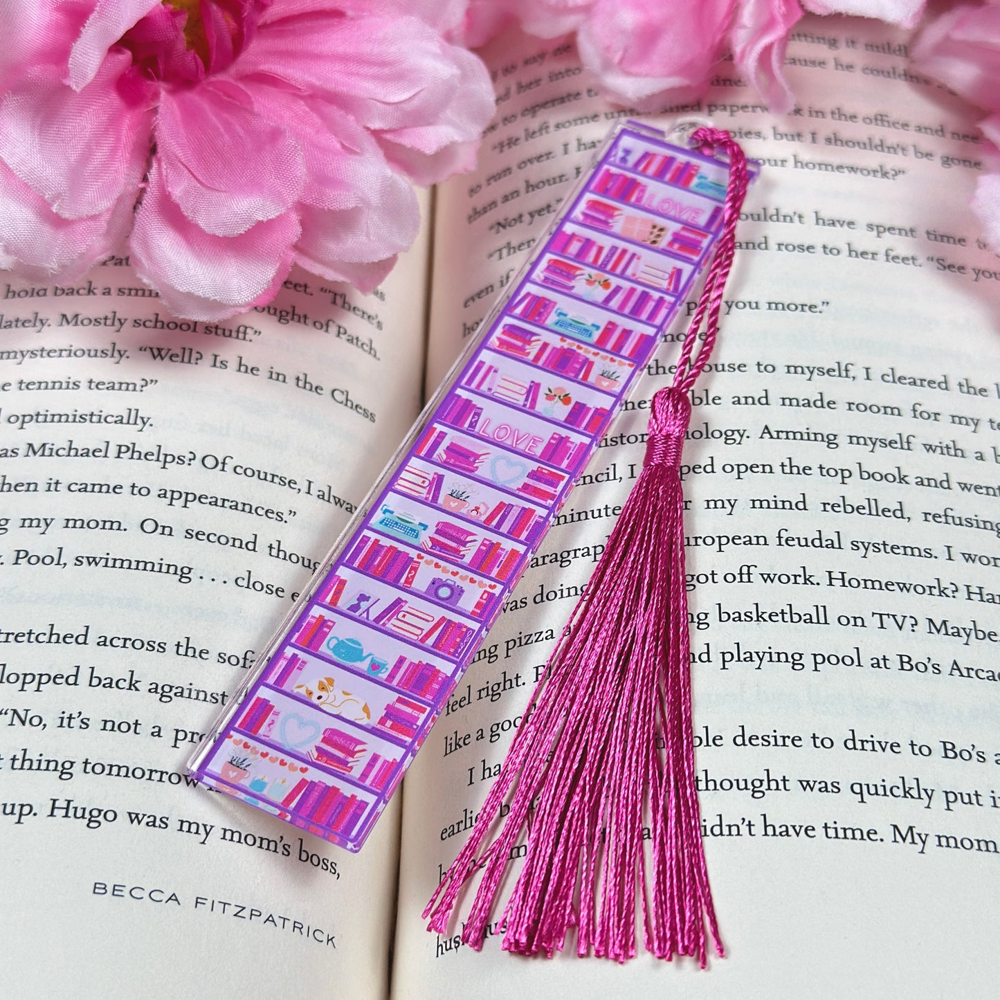 Romance Reader Acrylic Bookmark