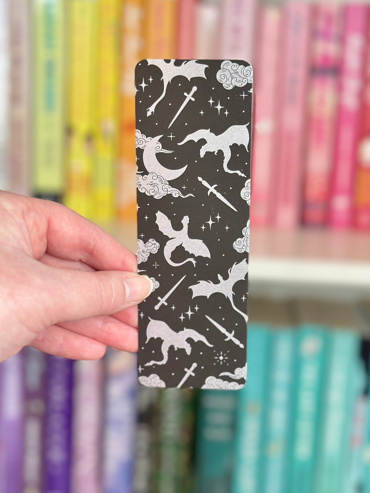 Black & Silver Dragon Bookmark
