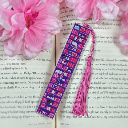 Dark Romance Reader Acrylic Bookmark