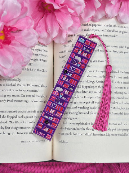 Dark Romance Reader Acrylic Bookmark