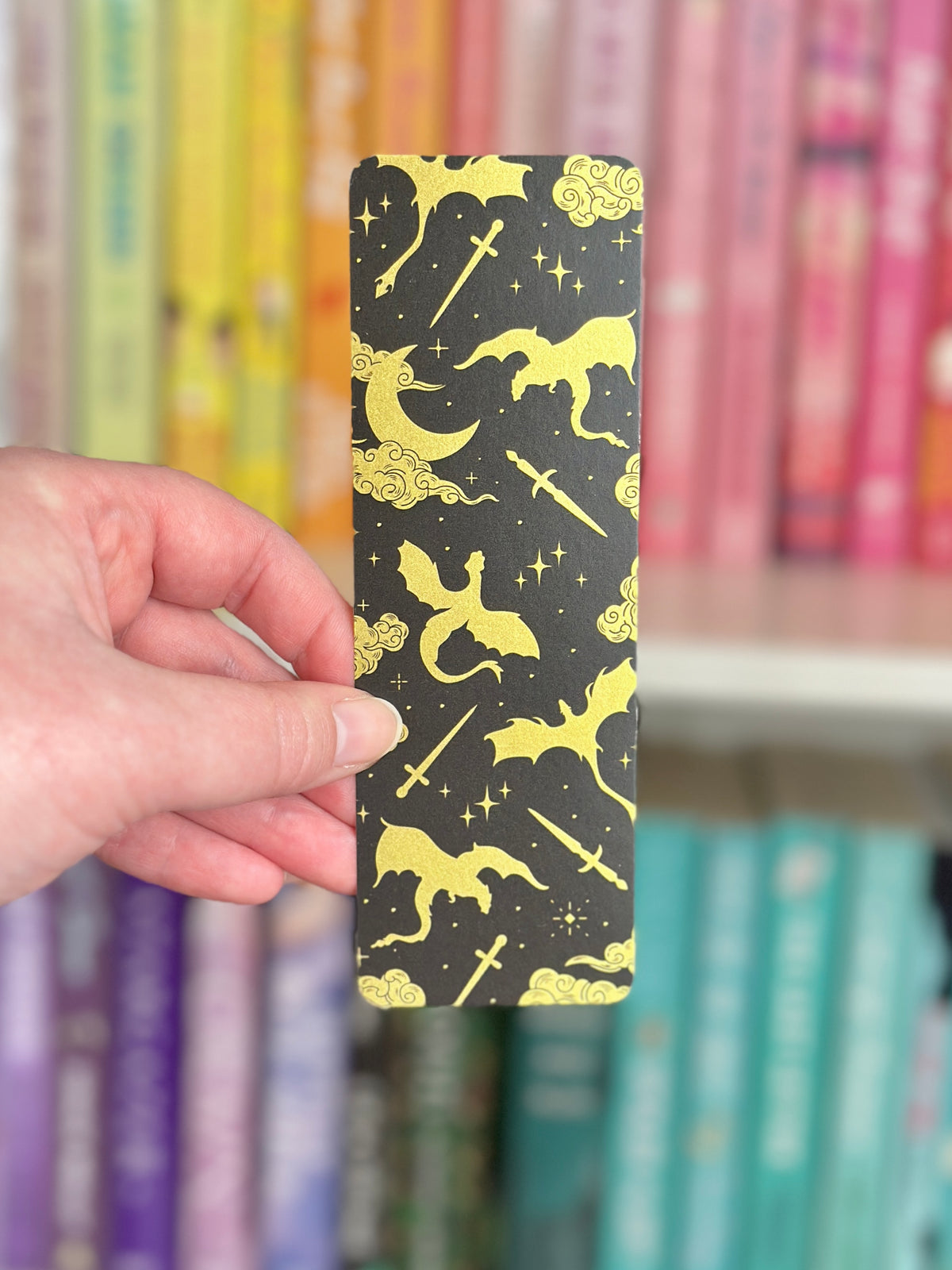 Black & Gold Dragon Bookmark