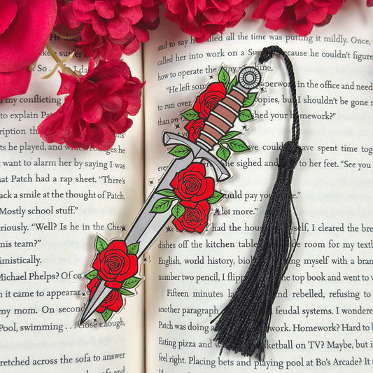 Rose Dagger Acrylic Bookmark