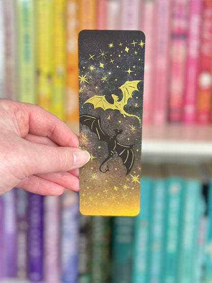Black & Gold Dragons Bookmark