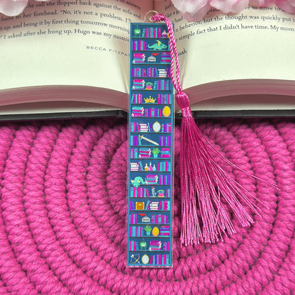 Fantasy Shelves Acrylic Bookmark