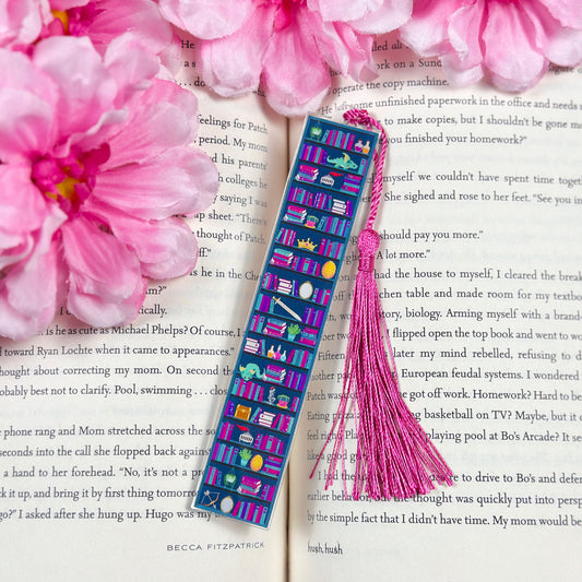 Fantasy Shelves Acrylic Bookmark