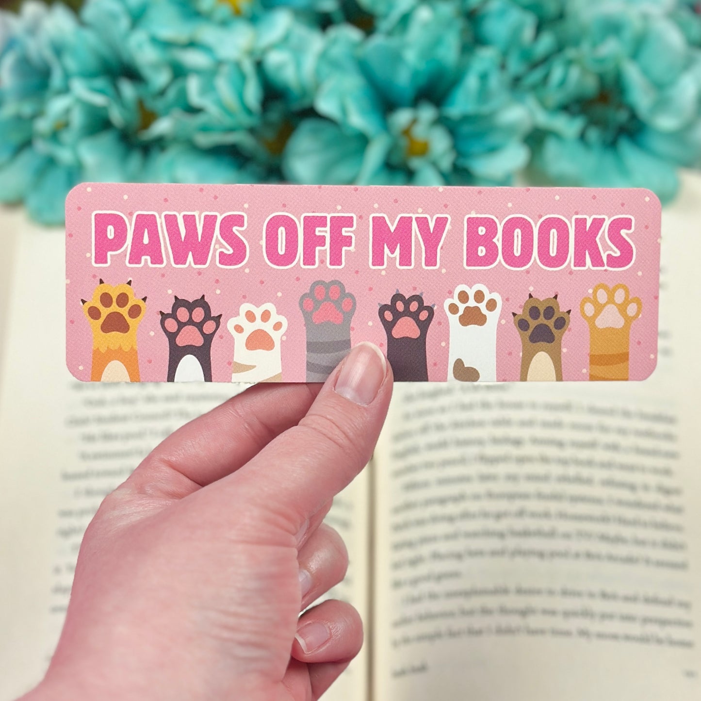 Paws Off My Books Bookmark
