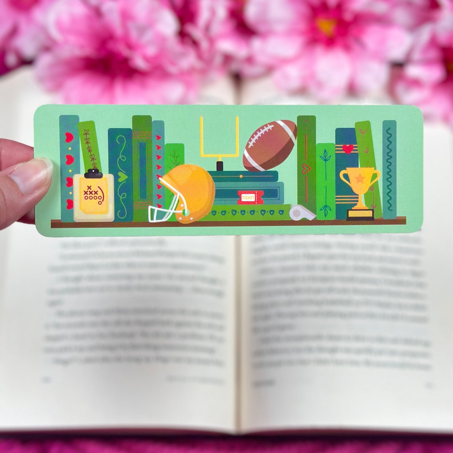 Football Romance Bookmark