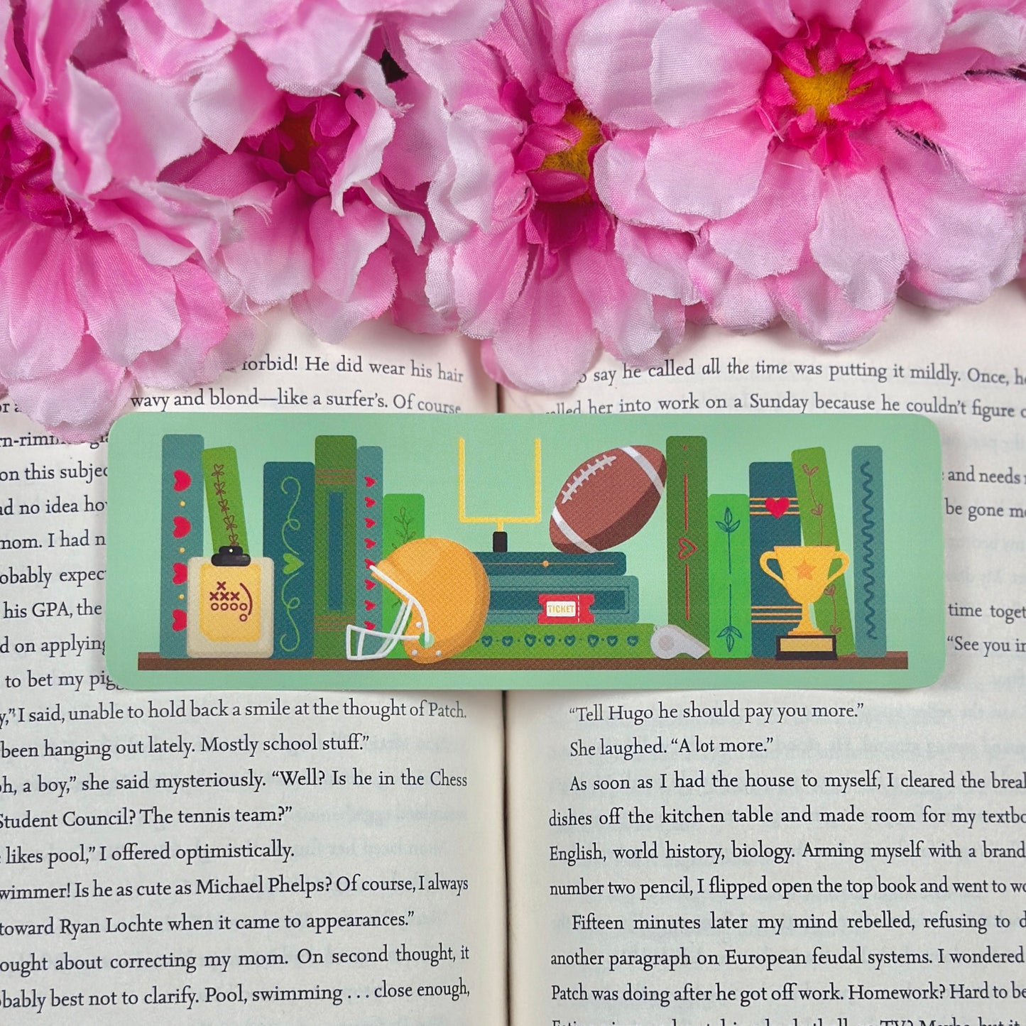 Football Romance Bookmark