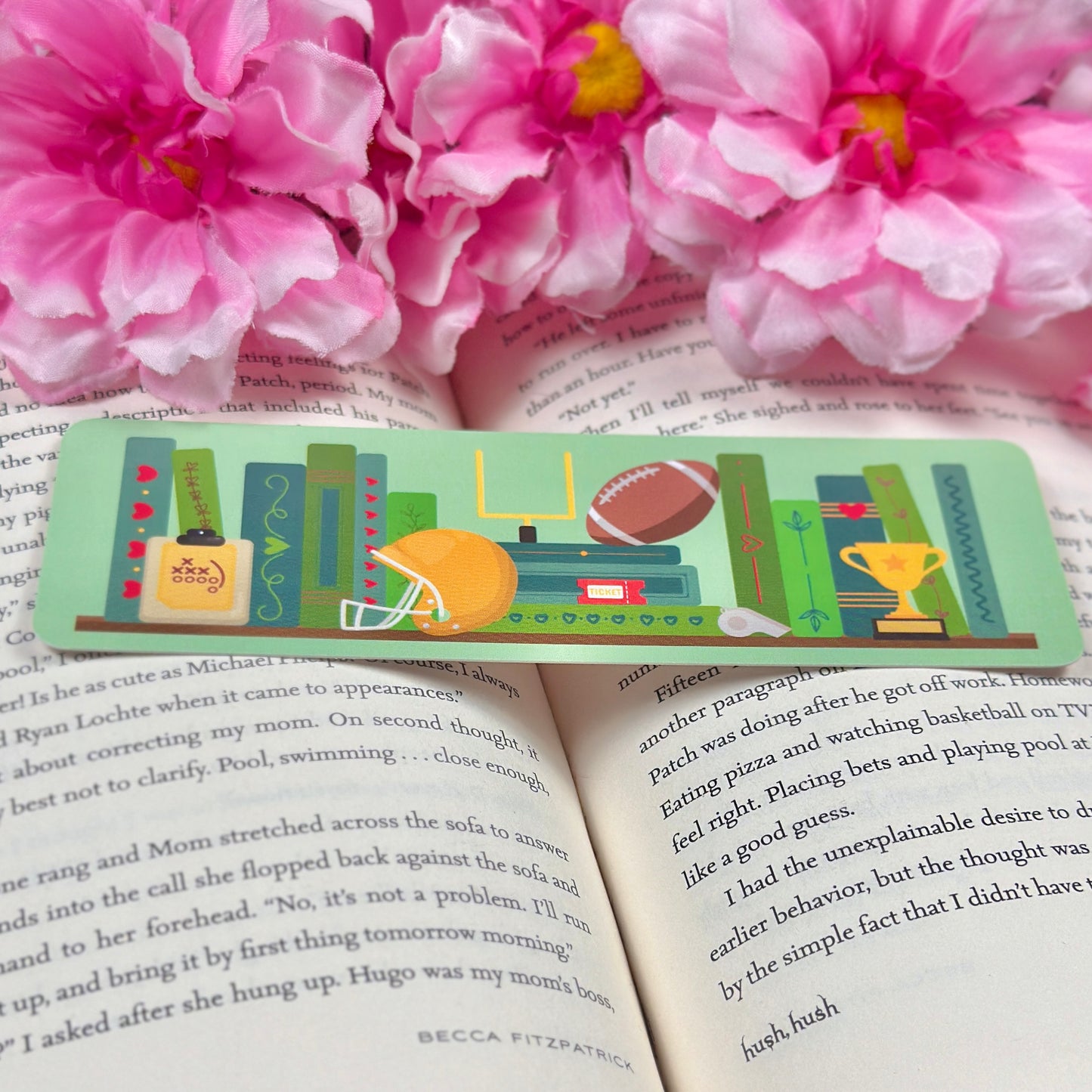 Football Romance Bookmark