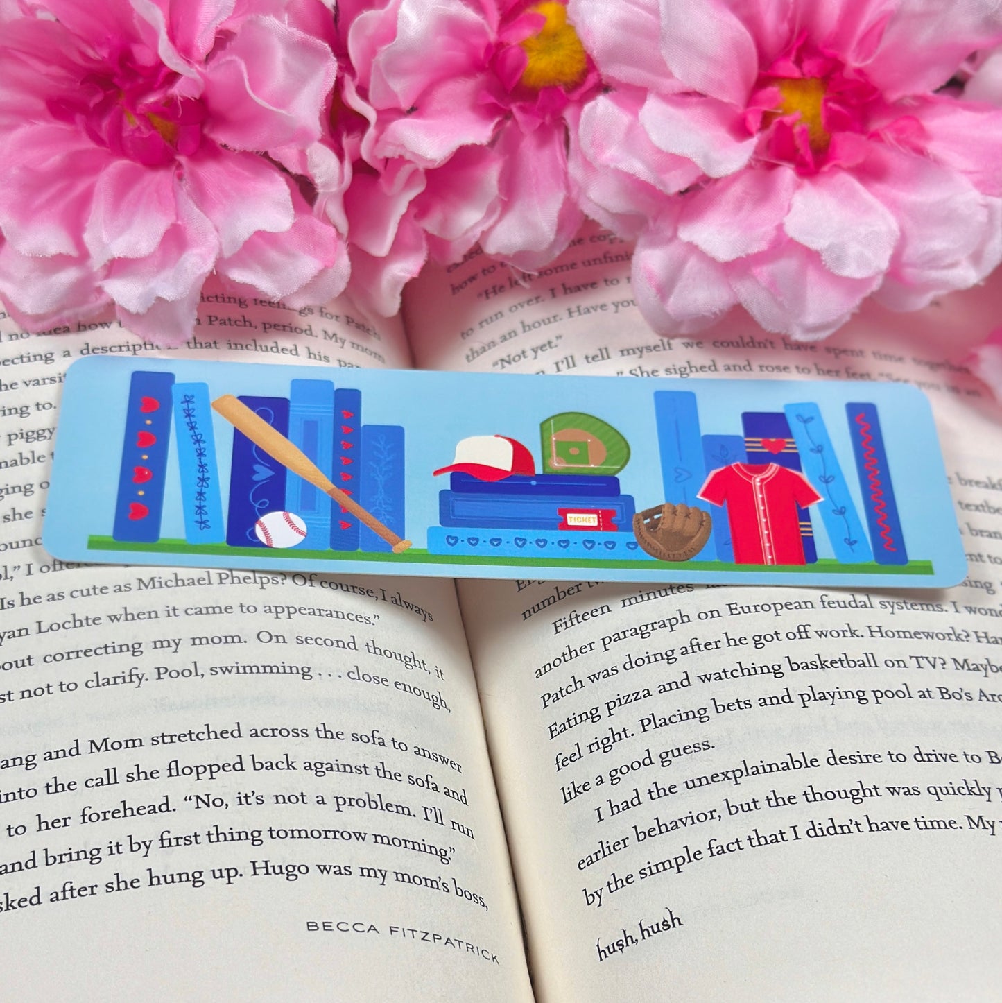 Baseball Romance Bookmark