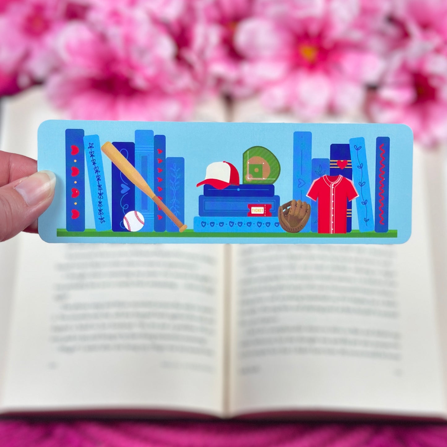 Baseball Romance Bookmark