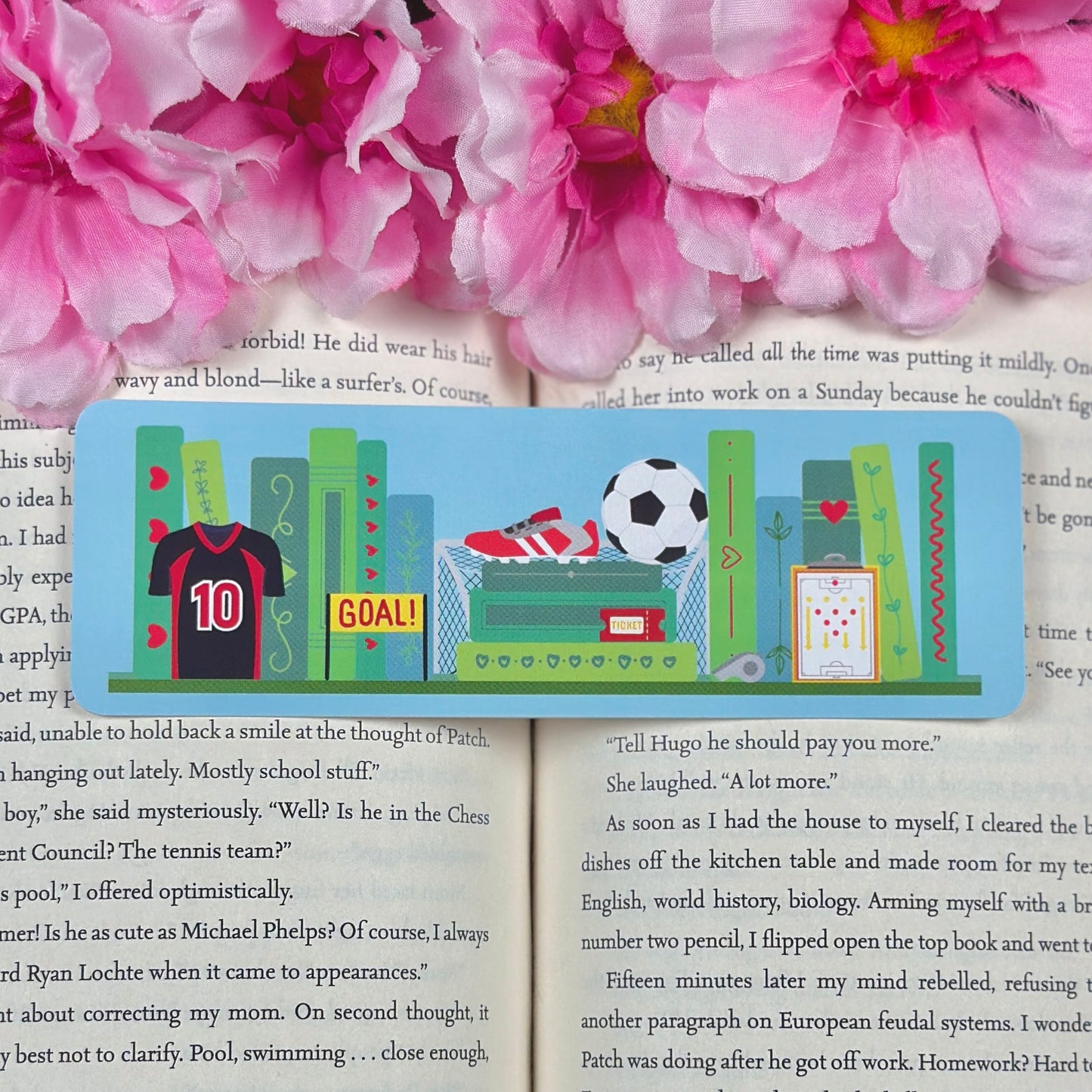 Soccer Romance Bookmark