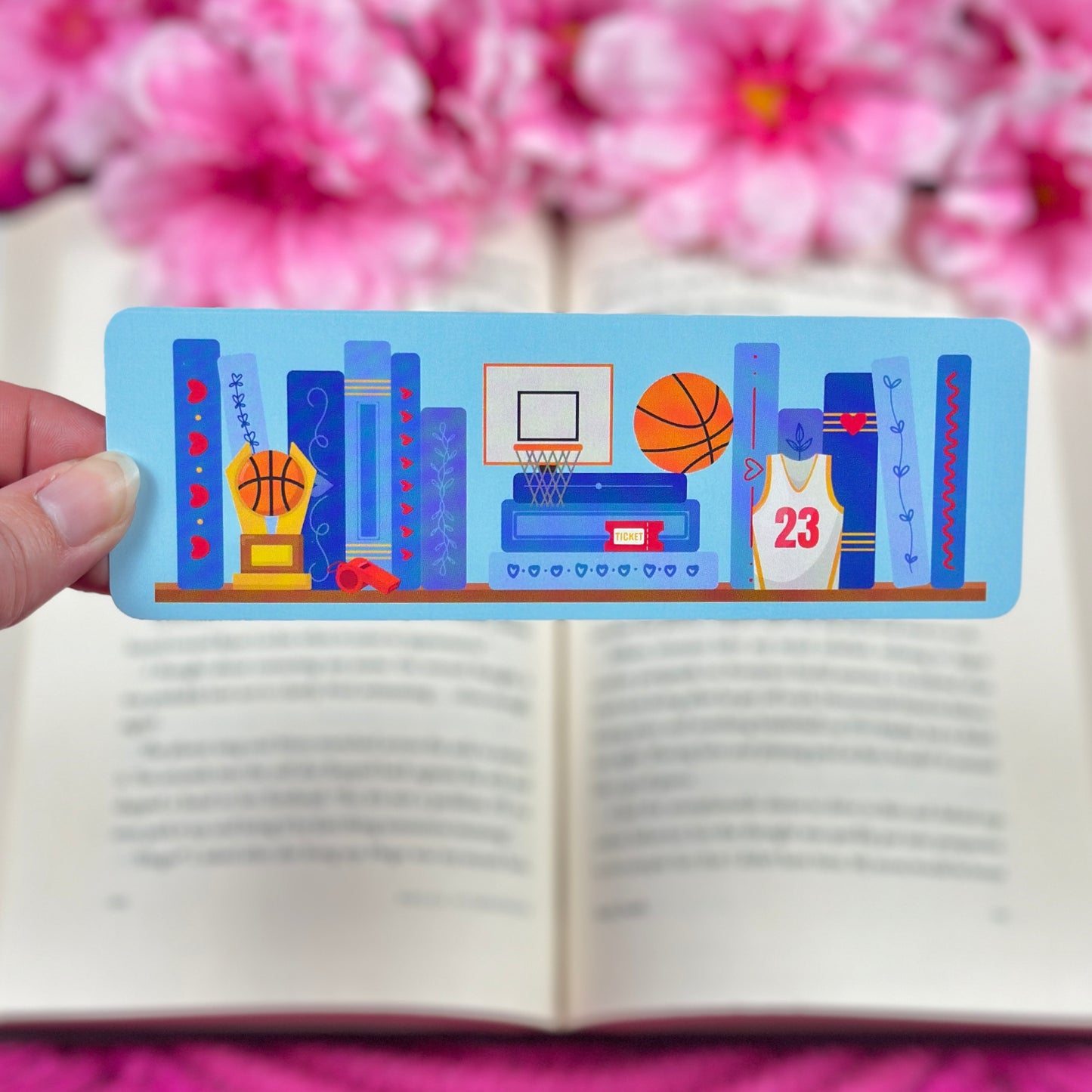 Basketball Romance Bookmark