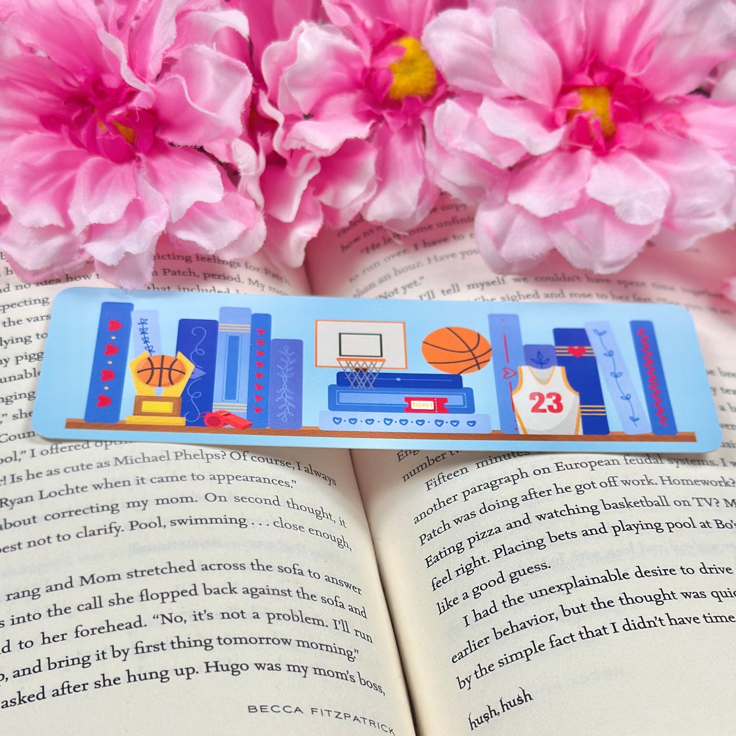 Basketball Romance Bookmark