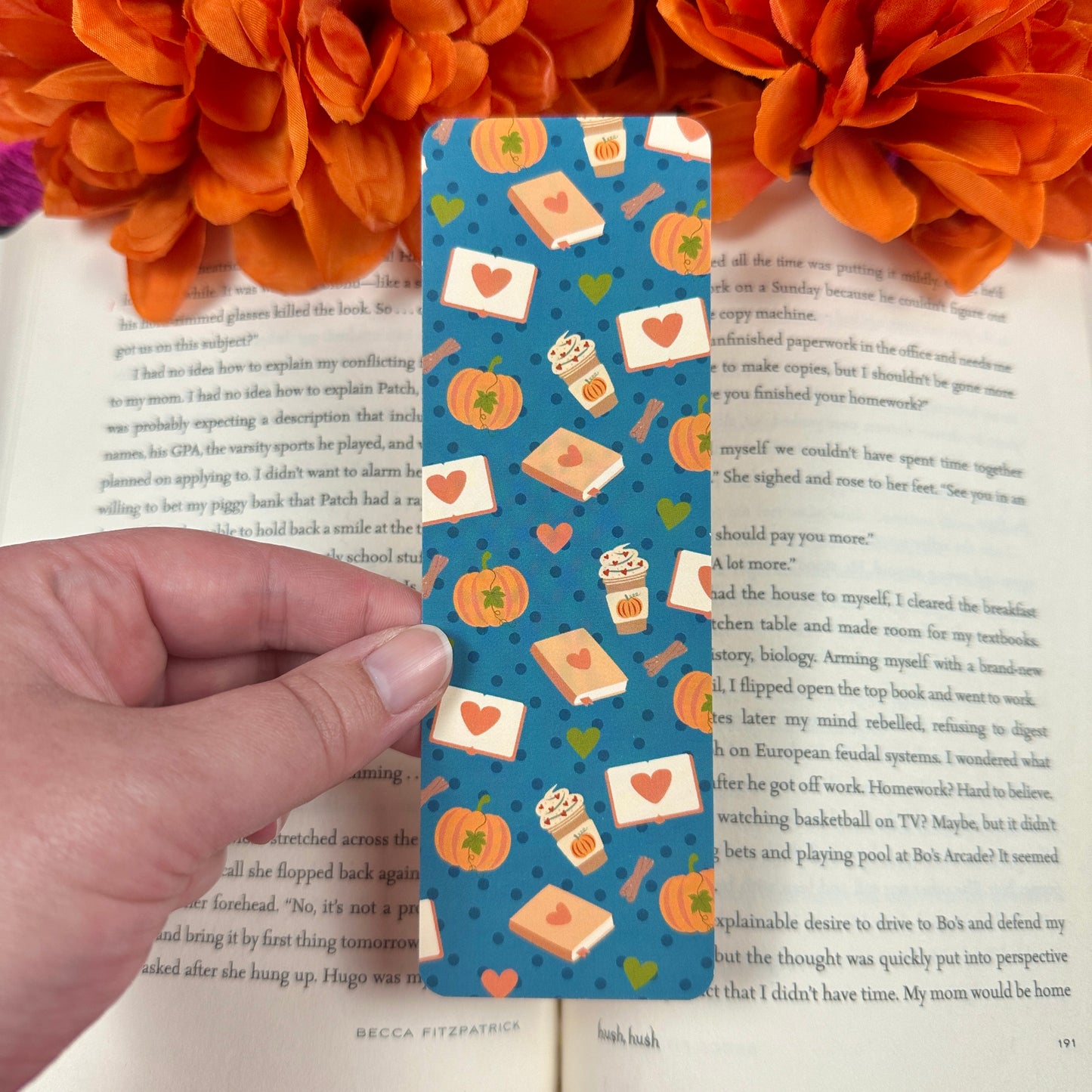 Pumpkins & Coffee Bookmark