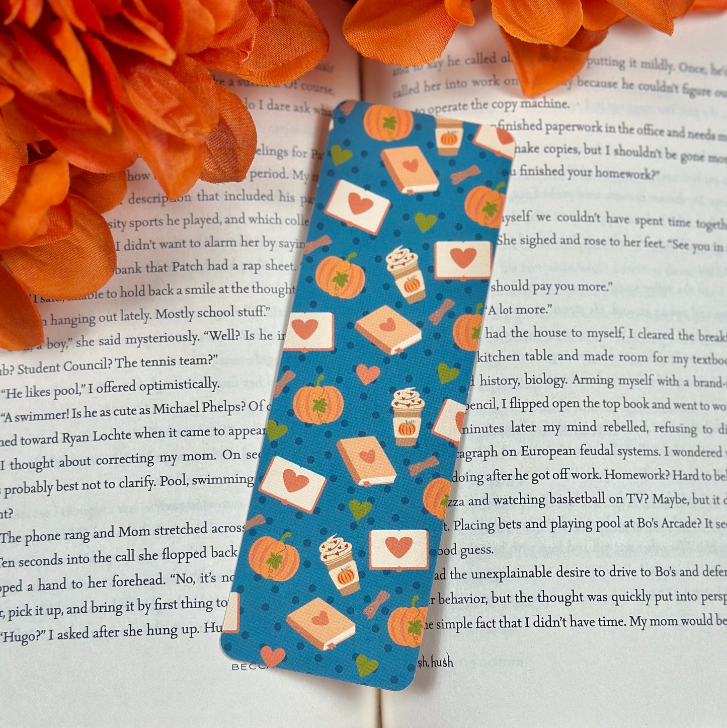 Pumpkins & Coffee Bookmark