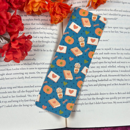 Pumpkins & Coffee Bookmark